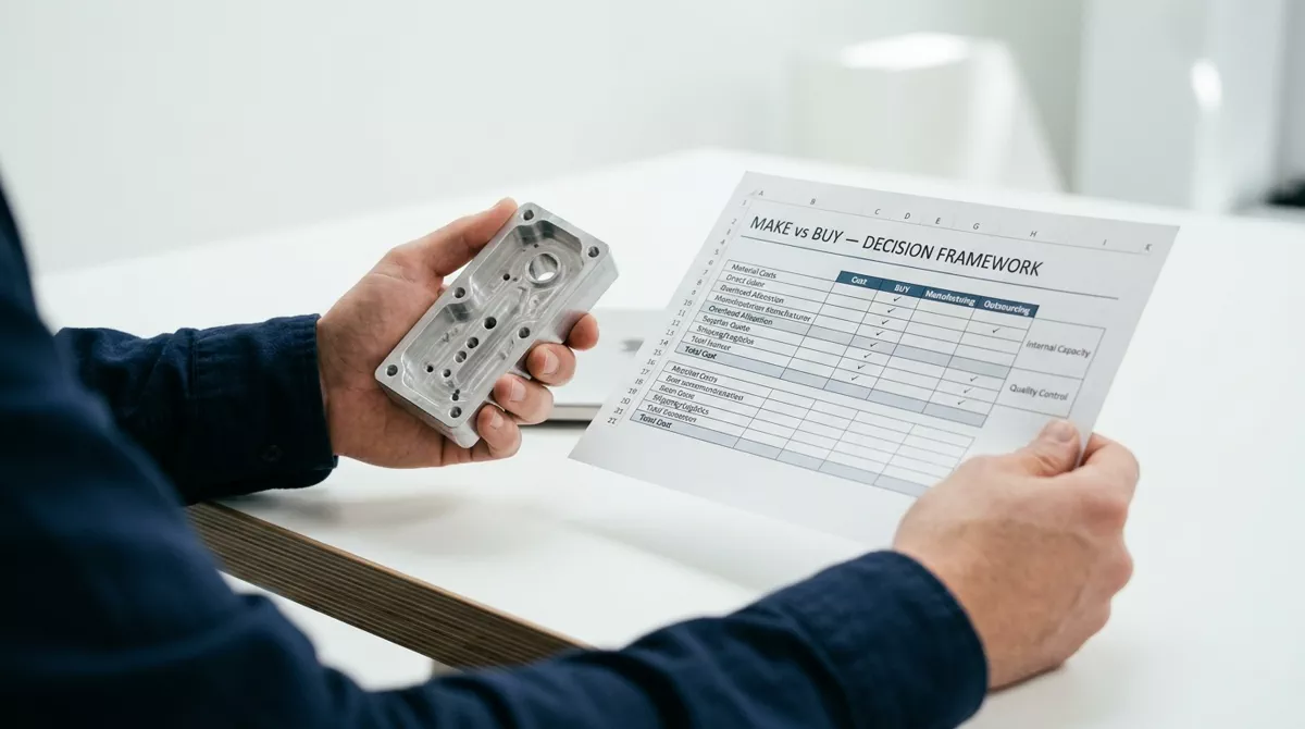 Make vs buy decision framework for manufacturing buyers