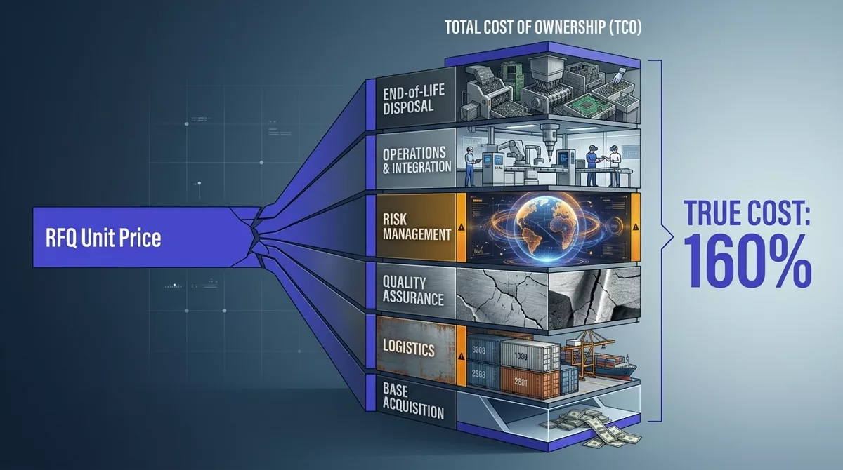 Lowest price is not lowest cost: the math most RFQs get backwards