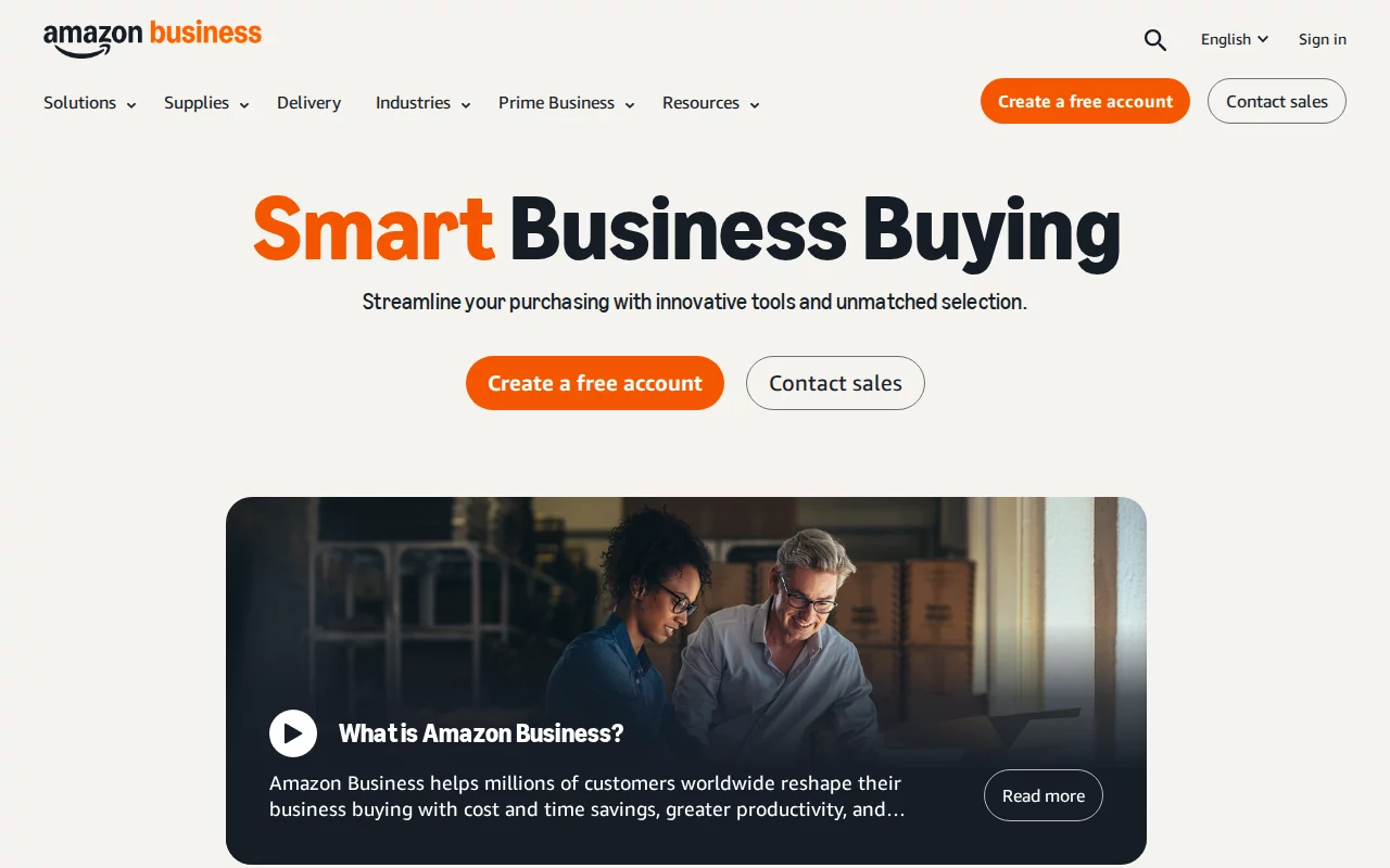 Amazon Business screenshot