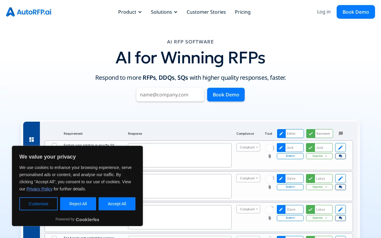 AutoRFP.ai screenshot
