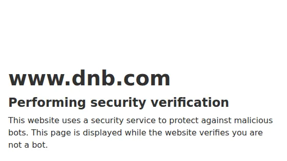 Dun & Bradstreet Supply Chain screenshot