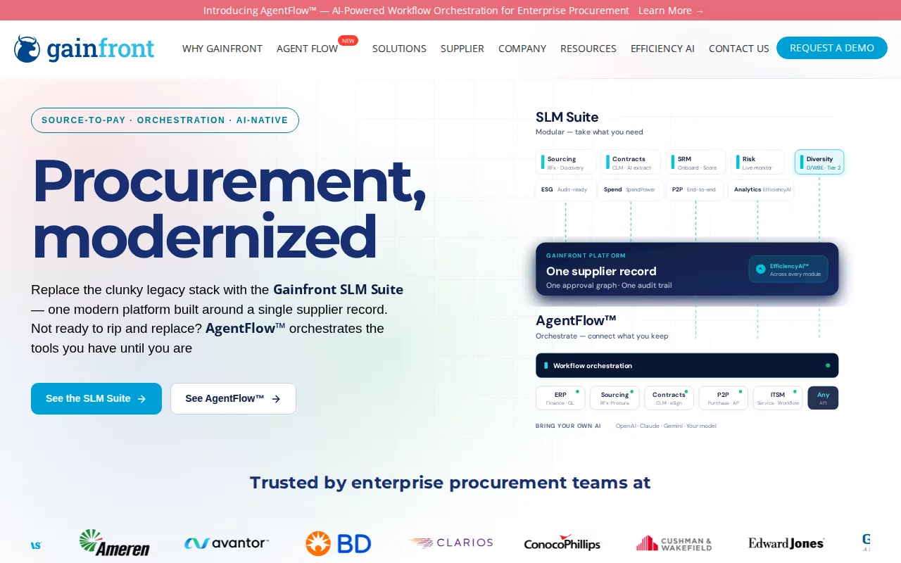 Gainfront screenshot