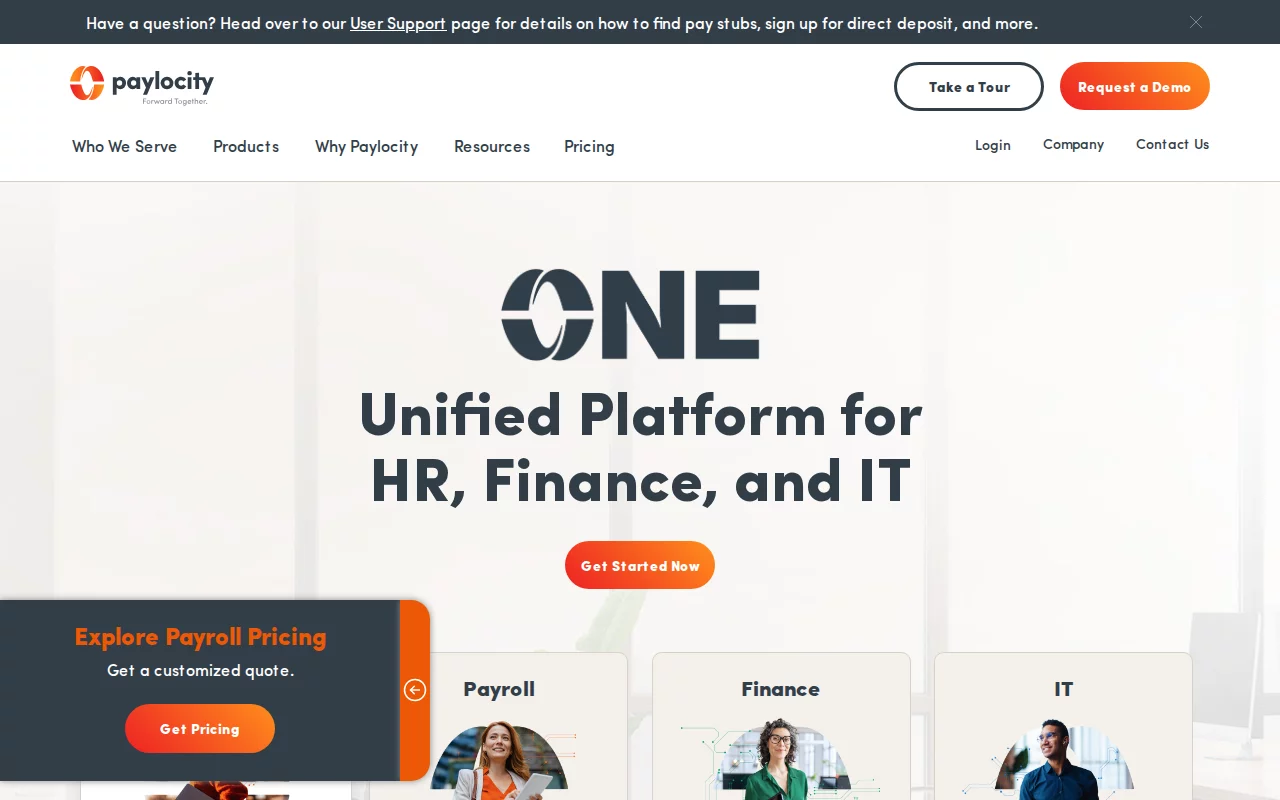 Paylocity screenshot