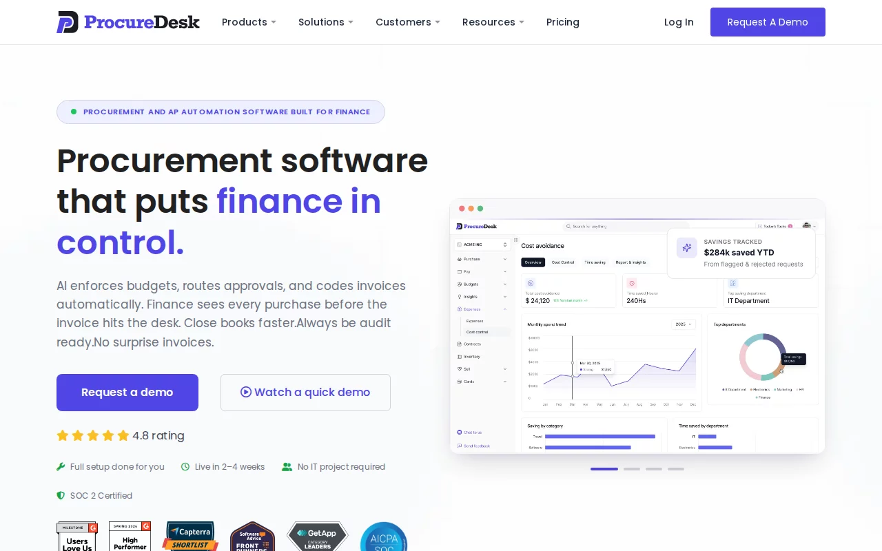 ProcureDesk screenshot