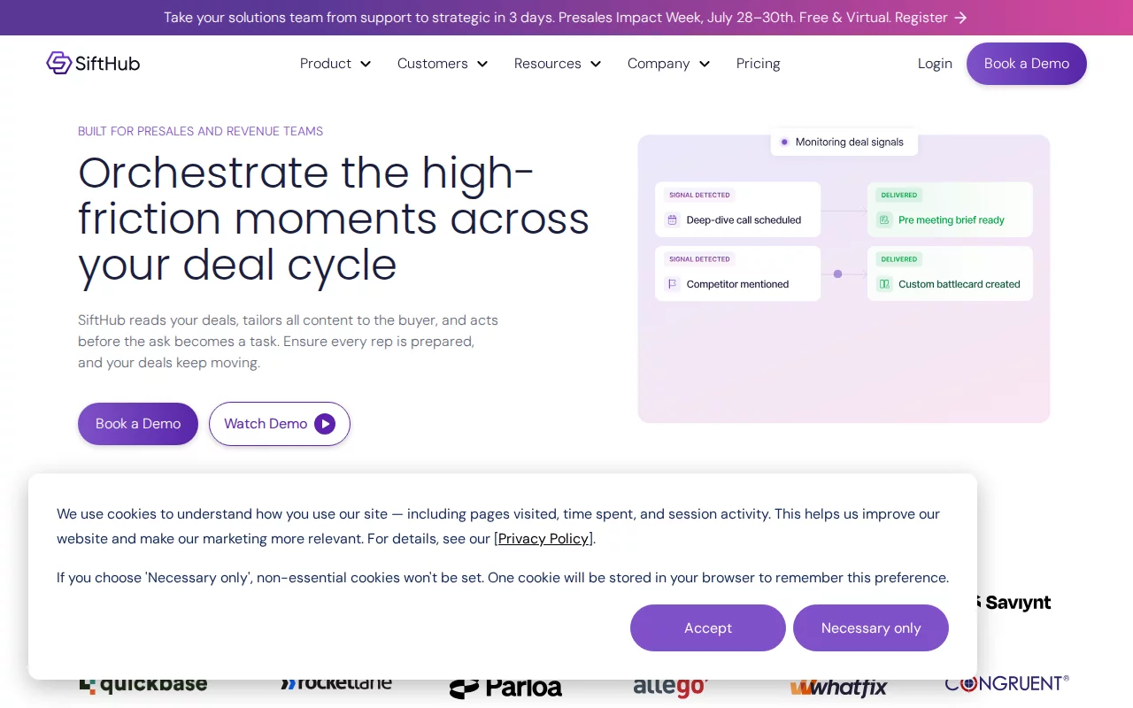 SiftHub screenshot