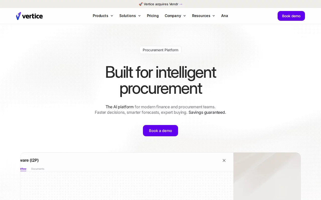 Vertice screenshot