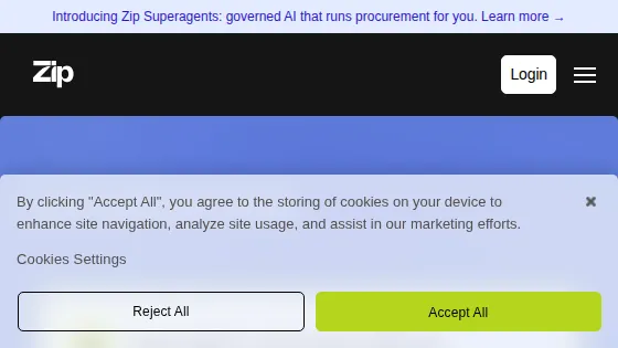 Zip screenshot